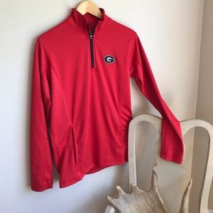 Knights Georgia Bulldogs Zip Longsleeve Pullover